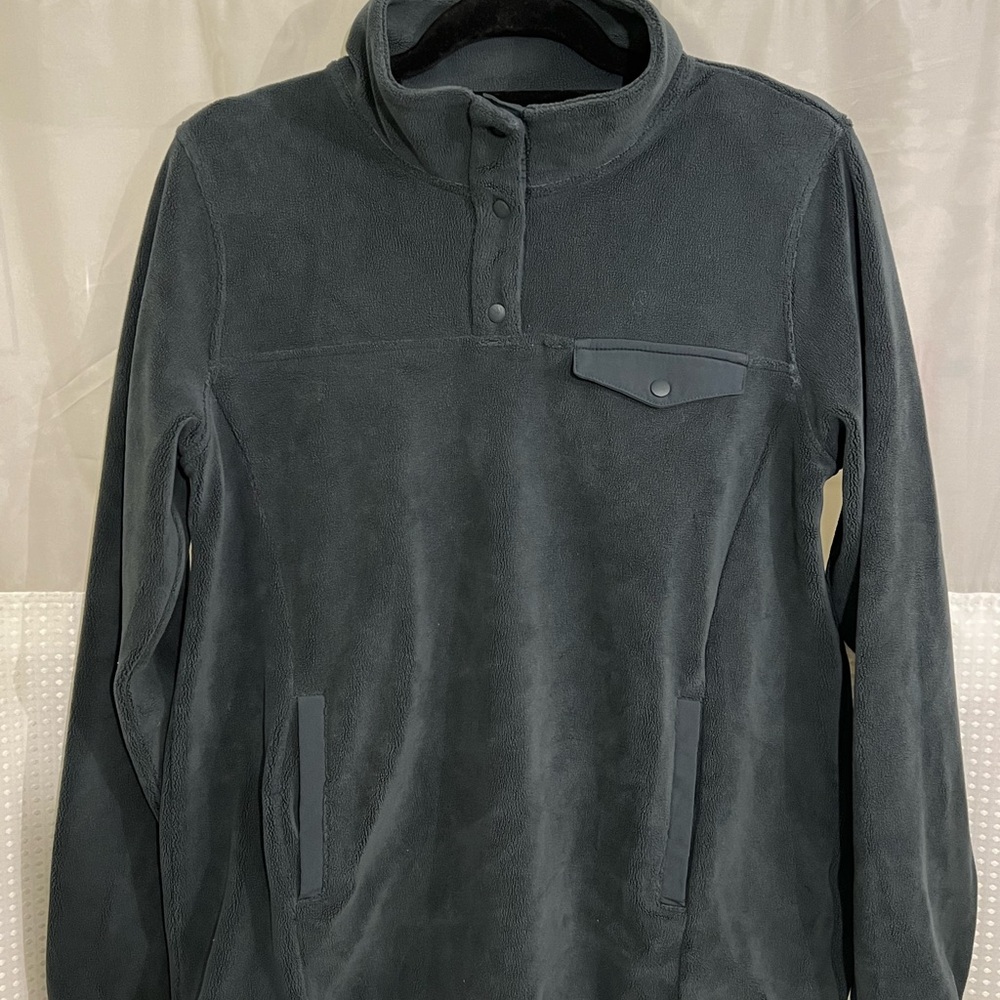 32 Degrees Charcoal Fleece Top